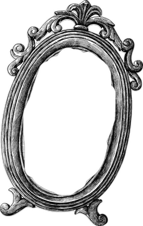 Medieval Mirror, Vintage Mirror Drawing, Mirror Drawing, Mirror Drawings, Old Mirrors, Hand Images, Free Illustration Images, Vintage Mirror, Download Free Images