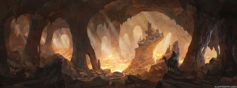 Wall Art Print Lost City Art Caves Caverns Art by mysticaessentia Teeth Illustration, Teeth Art, Fantasy Setting, Fantasy Art Landscapes, Fantasy Concept Art, Environment Design, Fantasy Inspiration, Environment Concept Art, Fantasy Illustration