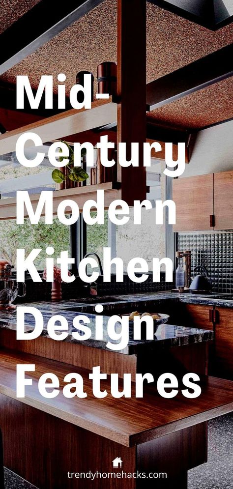 In this blog post, we talk about the top 10 timeless mid-century kitchen design features that can add some retro flair to your modern kitchen. If you’re a fan of retro style and vintage vibes, then you might already know that mid-century modern design is making a huge comeback in the world of interior design. And there’s no better place to incorporate this classic style than in the heart of the home: the kitchen! Check it out on the blog! Midcentury Kitchen Remodel, Modern Midcentury Home, Timeless Kitchen Ideas, Interior Design Mid Century Modern, Mid Century Modern Kitchen Decor, Retro Modern Kitchen, Mid Century Modern Kitchen Remodel, Modern Retro Kitchen, Mid Century Modern Kitchen Design