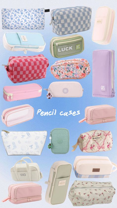 Cute pencil cases for back to school #backtoschool #school #aesthetic School Pencil Case Aesthetic, Pencil Cases Aesthetic, Aesthetic Pencil Cases, Cute Pencil Cases, Pencil Case Aesthetic, Aesthetic Pencil Case, Life Essentials, School Pencil Case, Cute Pencil Case