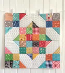 Bee In My Bonnet: Vintage Block Along - Week 29 - Crossroads Block!! Colorful Quilt, Scrappy Quilt Patterns, Bee In My Bonnet, Scrap Quilt Patterns, Cross Roads, Scrappy Quilt, Patchwork Quilting, Wall Quilts, Scrappy Quilts