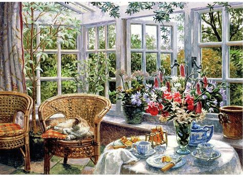 levkonoe: Stephen Darbishire Stephen Darbishire, Patrick Caulfield, Vintage Rooms, Master Art, Creation Photo, English Art, Wooden Jigsaw Puzzles, Puzzle Art, Vintage Interiors