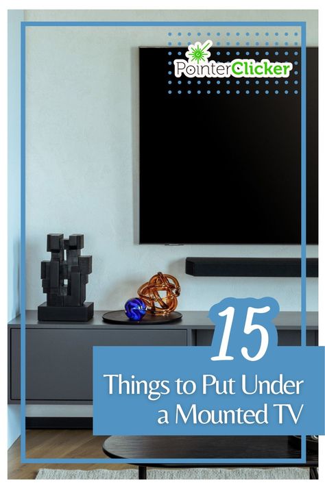 Discover '15 Things to Put Under a Mounted TV' and transform your living space. From furniture, and sleek cabinets to elegant consoles, we provide a diverse range of ideas to decorate under your mounted TV wall. Whether you're searching for a stand or a floating shelf, we've got you covered. Our mounted TV decor ideas are perfect for sprucing up your living room or bedroom. We also offer DIY decor under TV wall ideas for those who love a hands-on approach. Under Floating Tv Stand Decor, Under The Tv Shelf, Chairs Under Wall Mounted Tv, Ideas For Under Mounted Tv, What Do You Put Under A Wall Mounted Tv, Tv Mounted Above Console Table, How To Style Under A Wall Mounted Tv, Tv On Floating Shelf, What To Put Under A Mounted Tv