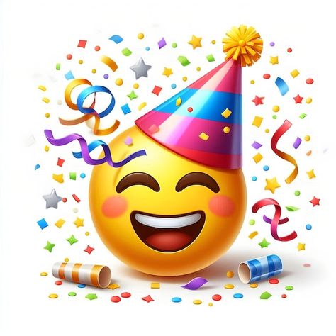 Birthday Emoji, Smiley Face Icons, Emoticon Love, Fun Emoji, Happy Emoji, Emoticon Faces, Emoji Stickers Iphone, Cute Images For Wallpaper, Funny Emoji Faces