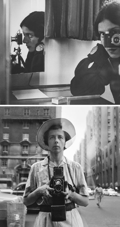 Mirror self portraits from the early days of photography (aka the first selfies!) Vivian Maier Street Photographer, Best Street Photographers, Photographer Self Portrait, Martin Munkacsi, Diane Arbus, Vivian Maier, New York Museums, Self Portrait Photography, Richard Avedon