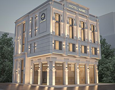 Classic Hotel Exterior, Classic Hotel Design, Architecture Software, Classic Hotel, Hotel Exterior, Hotel Design, Autodesk 3ds Max, 3ds Max, Exterior Design