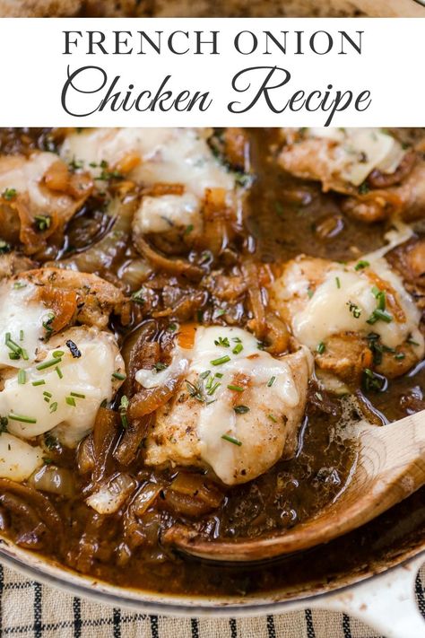 Onion Soup Mix Recipe, Chicken And Mushrooms, French Onion Chicken, French Onion Soup Recipe, Onion Chicken, Onion Recipes, Chicken Dishes Recipes, French Onion, Onion Soup