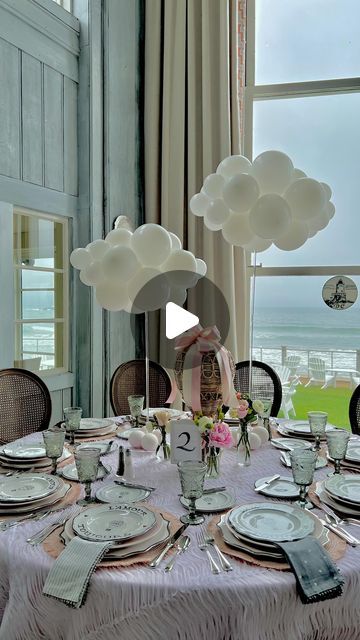 Jexsy Armstrong on Instagram: "Cloud Nine Themed Baby Shower - Being a part of our clients’ special moments puts us on cloud nine! ☁️✨ This dreamy celebration featured fluffy clouds and a stunning custom-colored demi arch that perfectly blended shades of gray and pink. Every detail was carefully crafted and magical!  . . . #CloudNine #DreamyCelebration #BalloonDesigns #CustomColors #FluffyClouds #DemiArch #GrayAndPink #MagicalDetails #EventDecor #BalloonArtistry #SpecialMoments #BalloonLove #PartyDecor #BalloonMagic #JexsyBalloons" Cloud Balloon Centerpiece, Cloud Centerpiece Baby Shower Ideas, Cloud Theme Centerpieces, On Cloud Nine Baby Shower Theme, Baby Shower Cloud Theme, Cloud Nine Baby Shower Theme, Dreamy Baby Shower Theme, Cloud Centerpieces, On Cloud 9 Baby Shower Theme