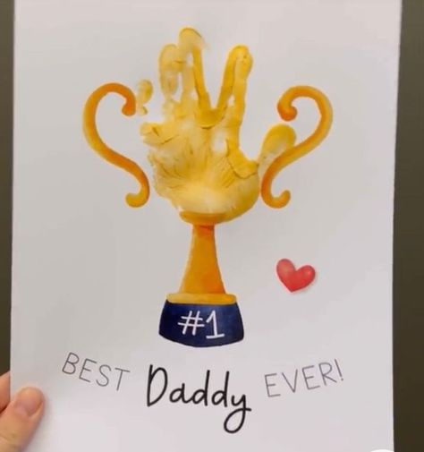 Hand Print Art, Baby Art Crafts, Diy Father's Day Crafts, Dad Crafts, Fathers Day Art, Baby Art Projects, Toddler Arts And Crafts, Daycare Crafts, Father's Day Diy