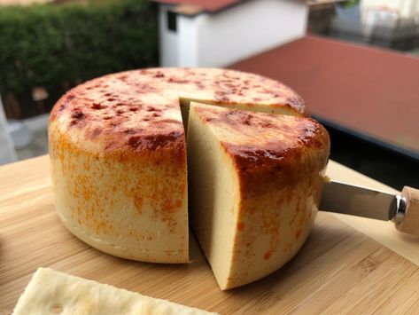 I Made This Vegan Muenster Cheese and It Is EVERYTHING Cheese Ideas, Plant Recipes, Fancy Cheese, Cheese Vegan, Muenster Cheese, Happy Eating, Plant Based Cheese, Vegan Cheese Recipes, Cheese Making