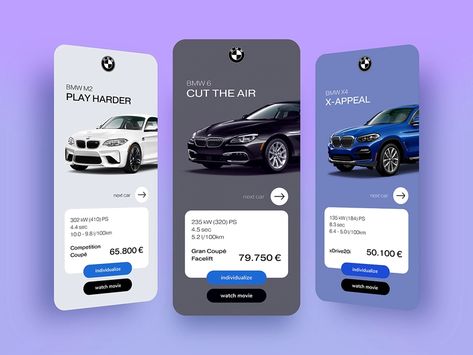 Ui Design Principles, Car App, Car Advertising Design, Car Ui, Ux App Design, Instagram Design Creative, Gui Design, Rental Car, Car Showroom