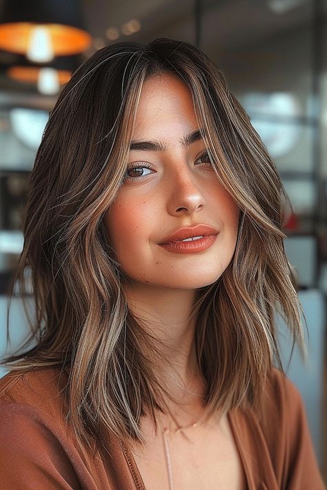 The Best Medium-Length Haircuts of 2024 Face Framing For Medium Length Hair, What Length Should My Hair Be, Square Haircut Medium, Long To Medium Haircut Before And After, Long Simple Haircut, Long Layered Bob Hairstyles Mid Length, Medium Length Haircut Curtain Bangs Straight Hair, Simple Medium Haircut, Mid Length Haircut Brunette