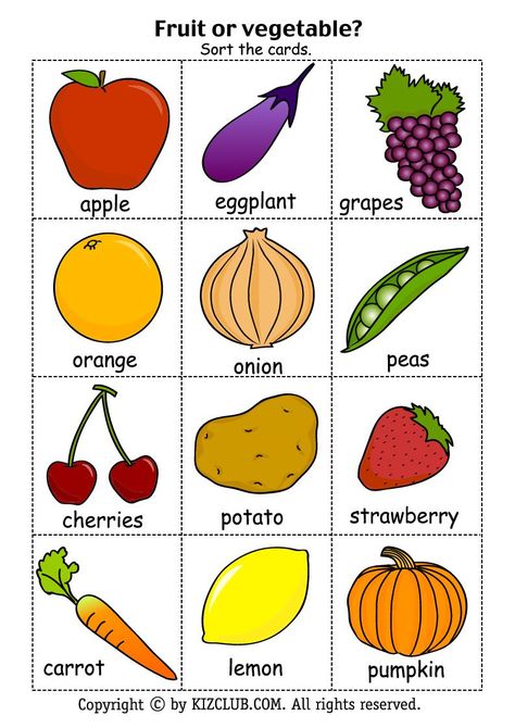 Free+Printable+Fruits+and+Vegetables Fruit Printables, Name Of Vegetables, Fruits And Vegetables Pictures, Vegetable Coloring Pages, Kids Vegetables, Vegetable Pictures, Fruit Names, Fruit Coloring Pages, Fruits For Kids