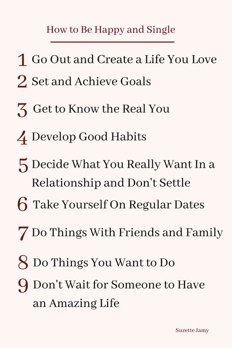 How To Be Happy Single Quotes, How To Live Your Best Single Life, Single Life Goals, How To Feel Better About Being Single, How To Be Lovely, How To Create A Positive Mindset, Things To Do When Your Single, Joy Of Being Single, How To Live Single And Happy