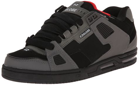 Amazon.com: Globe Men's Sabre Skate Shoe: Clothing Globe Shoes Outfit, Chunky Skate Shoes, Skate Shoes Outfit, Cool Black Shoes, Chunky Black Shoes, Black Skate Shoes, Globe Skate Shoes, Globe Shoes, Shoes Skate