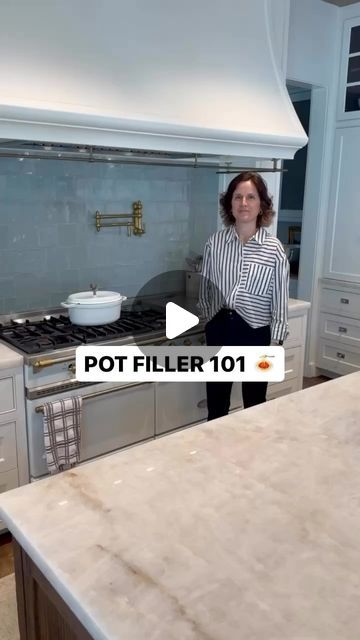 Erin Stetzer on Instagram: "Pot-fillers are the cherry on top of a perfect kitchen 🍒 Here are a few things we look for when installing:⁠
⁠
✅ What's the range and height of the stove top?⁠
✅ What's the standard size of the pot you use the most?⁠
✅ What are the pot-filler specs and where is the water funneling out?⁠
⁠
Design: @marieflaniganinteriors⁠
Architect: @cusimanoarchitect⁠
Builder: @erinstetzerhomes⁠
⁠
⁠
Want to talk with Erin about YOUR project? For homeowners and builders, whether you are looking for input on a current project or thinking about building or remodeling a home, Erin and her team are here to help you through the entire process! Head to https://www.erinstetzerhomes.com to book a virtual consult with Erin today ✨💻🙌⁠
⁠
⁠
______⁠
#erinstetzerhomes  #homebuilder #customb Pot Filler In Island, Black Pot Fillers Over Stove, Kitchen With Pot Filler Over Stove, Pot Fillers Over Stove Placement, Pot Filler Placement, Kitchen With Pot Filler, Pot Filler Height, Pot Fillers Over Stove, Flat Top Stove