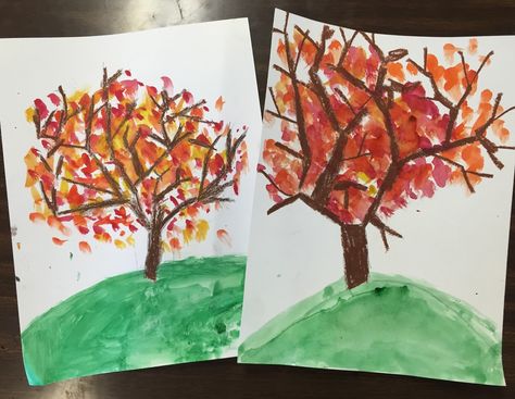 Kindergarten Fall "Y trees" Kindergarten has been learning how to make a tree with ... Trees Kindergarten, Value Painting, Room Kindergarten, Elementary Art Rooms, First Grade Art, Fall Tree Painting, Spring Trees, Fall Drawings, Birch Tree Painting