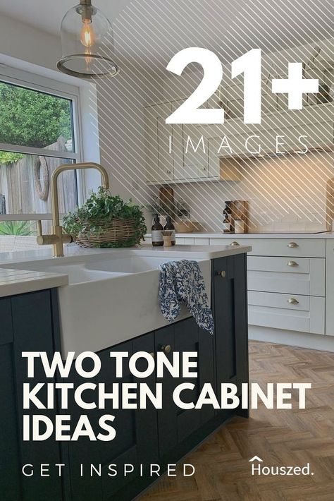 Get inspired with our Two Tone Kitchen Cabinets. These images& ideas will help take your design ideas to the next level...Trust Houszed #twotonekitchencabinet #twotonekitchencabinetideas #twotonekitchencabinets #kitchencabinetcolorideastwotone #kitchencabinetstwocolors #kitchencabinetstwotonecolorcombos #kitchencabinetstwodifferentcolors #kitchencabinetstwotone #kitchencabinetstwotonecolorcombos 2 Coloured Kitchen Cabinets, 2 Colour Cabinet Kitchen, Kitchen Cabinets Makeover Two Colors, Kitchen Cabinets Color Ideas Two Tone, Kitchen Cabinets Design Ideas 2023, Ikea Two Tone Kitchen Cabinets, Kitchen With 2 Color Cabinets, White Kitchen Cabinets With Different Colored Island, Kitchen 2 Tone Paint Colors