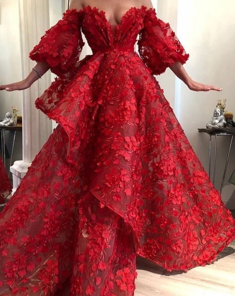 Couture Dior, Red Ball Gowns, Afrikaanse Mode, Red Evening Dress, Ball Gowns Evening, فستان سهرة, Ball Gowns Prom, Prom Dresses Ball Gown, Ball Gown Dresses