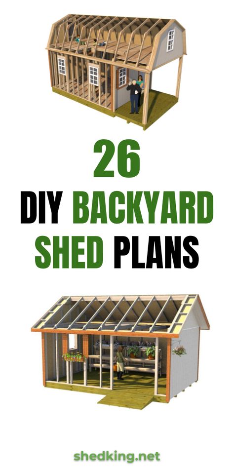 Outdoor Storage Shed Plans, Diy Shed With Lean To, How To Build Your Own Shed, Backyard With Storage Shed, How To Build Storage Shed, 8x14 Shed Plans, Shed Diy Plans, How To Build A Shed Step By Step, Diy Work Shed