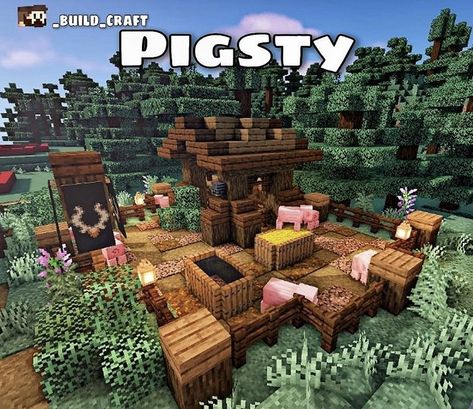 Aesthetic Minecraft Builds Survival, Minecraft Farm Aesthetic Animals, Minecraft House Inspiration Inside, Lama Enclosure Minecraft, Minecraft Canyon Ideas, Minecraft Underground Animal Farm, Minecraft Pigsty Ideas, Farm Decorations Minecraft, Mineshaft Ideas Minecraft