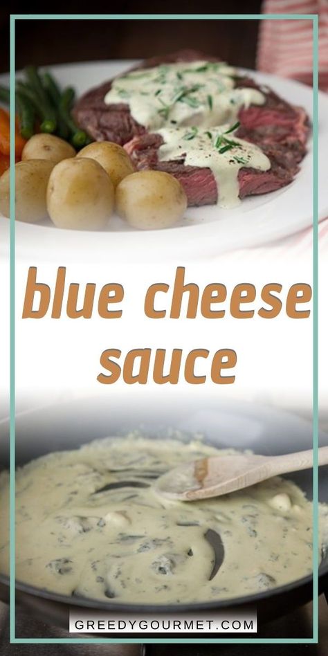 Level-up your steak experience with our blue cheese sauce. Our recipe helps you have a tasty side dish in about four minutes. Check out this quick and easy, saucy recipe and make your dinner even more special. #cheese #bluecheese #bluecheeserecipes #bluecheesesauce #saucerecipes #easyrecipes #easysaucerecipes #sidedishrecipes #bestsidedishrecipes #bestsaucerecipes Vegetarian Sauces, Chimichurri Recipe, Blue Cheese Sauce, Cheese Sauce Recipe, Pan Seared Salmon, Savory Sauce, Red Onions, Skirt Steak, Flank Steak