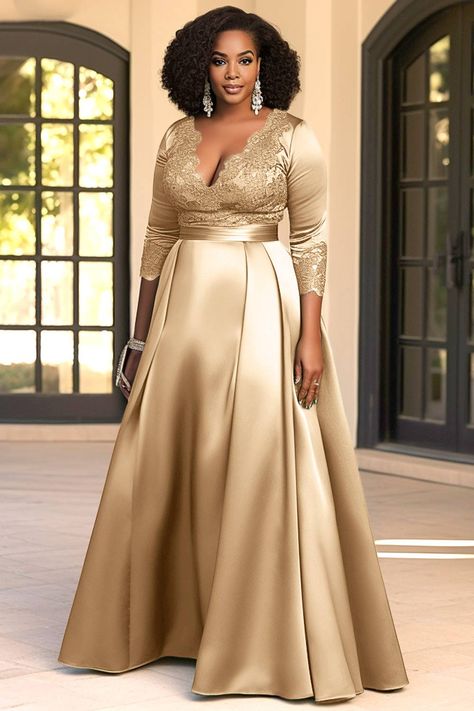 Long sleeve evening gowns