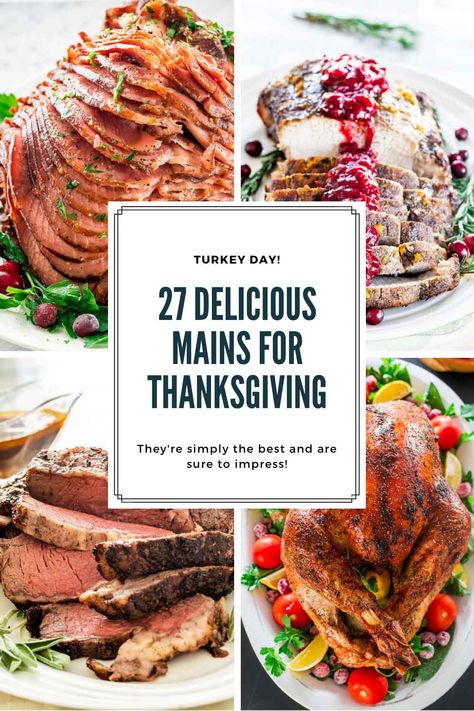 Main Dishes Meat, Main Dishes For A Crowd, Thanksgiving Recipes Turkey, Thanksgiving Main Course, Best Roast Chicken Recipe, Thanksgiving Main Dishes, Thanksgiving Entree, Thanksgiving Main Dish, Thanksgiving Mains