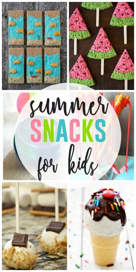 Summer Kids Snacks, Summer Snacks For Kids, Camp Snacks, Beach Snacks, Summertime Snacks, Vegan Steak, Camping Snacks, Summer Baking, Kid Desserts