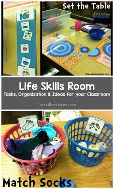 Vocational Activities, Daily Living Skills, Teacch Tasks, Vocational Tasks, Asd Classroom, Important Life Skills, Life Skills Class, Functional Life Skills, Life Skills Lessons