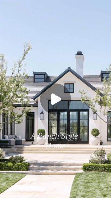 Becki Owens on Instagram: "Such a beauty inside and out!! Love the warm wood tones and beams. 
Also some new arrivals over at @beckiowensliving today!!
📹 + design @rockwell.home 🫶🏻🫶🏻🫶🏻" French Transitional Home, Transitional Home Design, Warm Wood Tones, Retirement House, California Ranch, Becki Owens, Building Remodeling, Contemporary Farmhouse, Ranch Style Home