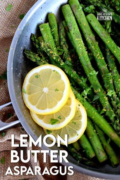 Butter Asparagus, Sauteed Asparagus, Asparagus Recipes Oven, Saute Asparagus, Asparagus Dishes, Buttered Vegetables, Lemon Asparagus, Asparagus Fries, Side Dishes For Chicken