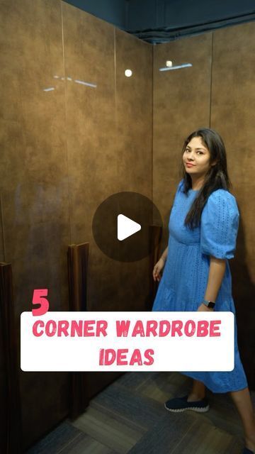 Sonika Khurana Sethi on Instagram: "5 corner wardrobe Ideas 💡  . . . . #cornerwardrobes #wardrobe #wardrobedesign #interior #innovativehardware #hardware #homedesign #coloraza   (Wardrobe ideas, corner wardrobe ideas, hardware, interior design, innovation)" L Shaped Wardrobe Design Closet Ideas, Corner Wardrobe Sliding Doors, Corner Wall Wardrobe Ideas, Wardrobe Interiors Ideas, How To Use Corners In Closets, How To Use Corner Wardrobe Space, Wardrobe Design Bedroom Corner, Walk In Wardrobe In Small Bedroom, Deep Wardrobe Solutions