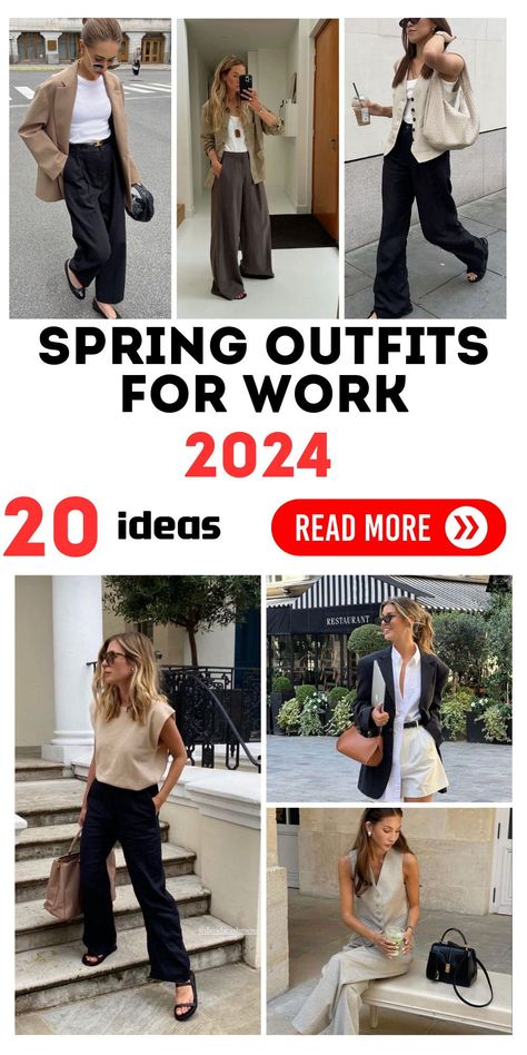 Curvy and Confident: Spring Work Wardrobe 2024 - Embrace your curves with our spring outfits for work curvy collection. These styles are designed to flatter your figure and boost confidence in any professional setting. Spring Work Outfits Office Chic 2023, Womens Spring Work Outfits 2024, Work Outfit 2024 Summer, Spring Work Fashion 2024, 2024 Spring Office Outfits, Professional Outfits Women Spring 2024, Casual Office Spring Outfits, Casual Spring Work Outfits 2024, Spring 2024 Work Fashion