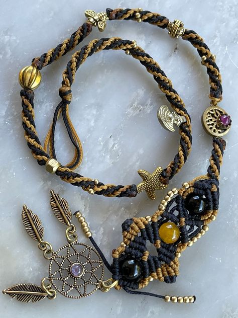 Excited to share the latest addition to my #etsy shop: Dreamcatcher Dread Bead Set // Rasta Bling Dreadlock Jewelry // Dread Lock Cuff // Psywear Hair Loc Accessory // Buddhist Jewelry https://etsy.me/3KOfROL #yellow #amethyst #glass #bohohippie #black #dreadlocs #bell Dread Aesthetic, Dread Wraps, Dreadlock Jewelry, Buddhist Jewellery, Dread Beads, Tacoma Wa, Bead Set, Beaded Cuff, Feather Charms