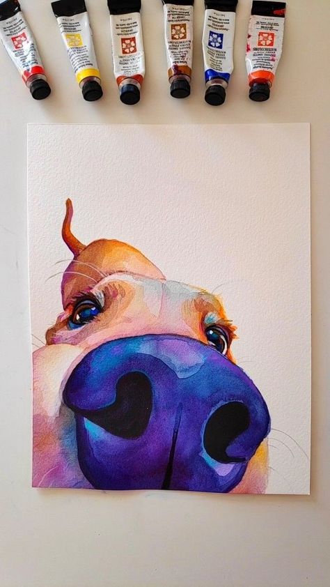 Sam Coleman (@doggodrawings_) • Instagram photos and videos How To Paint A Dog, How To Paint A Cow, Pet Painting Ideas, Painting Ideas Animals, Animal Painting Ideas, Animals To Paint, Picture Of Animals, Animal Drawing Ideas, Pictures Of Pets