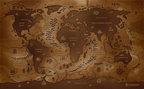 #map #inverted world map #Vladstudio #history #artwork #reversed #brown #2K #wallpaper #hdwallpaper #desktop Earth Map, World Map Wallpaper, Map Background, Nautical Map, Photo Mural, Map Wallpaper, Cartoon Wallpaper Hd, Ancient Maps, Illustrated Map