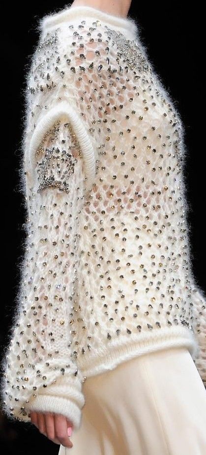 Ermanno Scervino Details A/W ‘13 LBV ♥✤ | KeepSmiling | BeStayClassy Fuzzy Wuzzy, Fluffy Knit, Baby Booties Pattern, Knitted Wit, Knitwear Fashion, Ermanno Scervino, Knitwear Design, Knit Outfit, Inspiration Mode