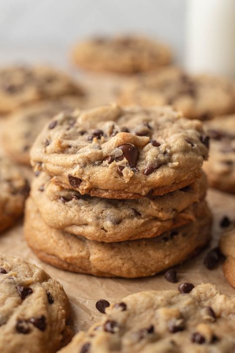 Best Bakery Style Chocolate Chip Cookies, Bakery Style Chocolate Cookies, Paradise Bakery Chocolate Chip Cookies, Elevated Chocolate Chip Cookies, Chic Chip Cookies, Cakey Chocolate Chip Cookies, Thick Chewy Chocolate Chip Cookies, Pillsbury Chocolate Chip Cookies, 2024 Cookies