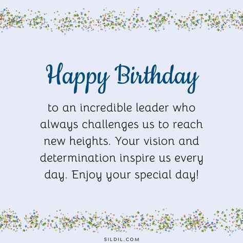 Happy Birthday Facebook Post, Birthday Greetings For Boss, Birthday Message For Boss, Birthday Card For Boss, Boss Birthday Quotes, Happy Bday Wishes, Message For Boss, Happy Birthday Boss, Happy Birthday For Him