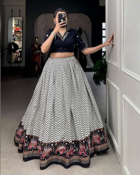 Trending Lehenga Designs, Ready To Wear Lehenga, Chaniya Choli Designs, Cotton Lehenga, Stitched Lehenga, Lehenga Designs Simple, Beautiful Casual Dresses, Half Saree Designs, Choli Designs