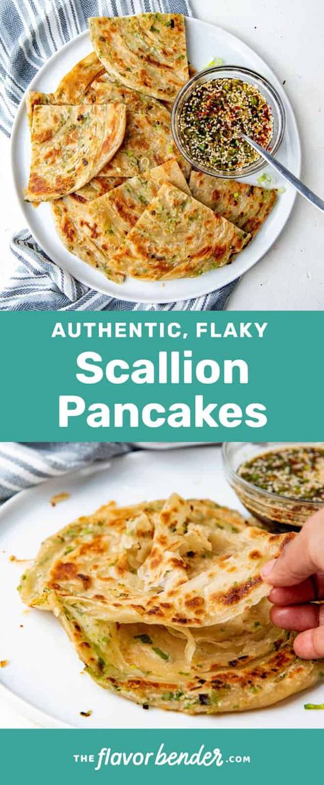 Asian Pancakes, Scallion Pancake Recipe, Scallions Recipes, Scallion Pancakes, Savory Crepes, Savory Pancakes, Scandinavian Food, Fool Proof Recipes, Chinese Dishes