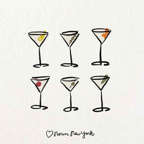 NYC Illustrations | pick your poison 🍸 Some spots to grab a martini in NYC! Midtown & Uptown @thecampbellnyc @bemelmansbar @thepolobar @orsayrestaurant… | Instagram Martini Illustration, Nyc Painting, Business Vibes, Nyc Midtown, Apple Illustration, Leaving Presents, Happy Painting, Pick Your Poison, Stickers Aesthetic