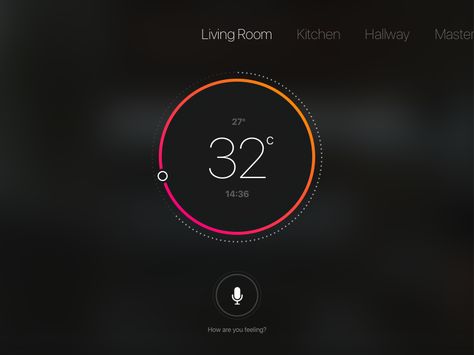 Shot 020 - Thermostat Widget by Husam Elfaki Car Ui, Car Gauges, Controller Design, Computer Programmer, Widget Design, Dashboard Design, Ui Inspiration, Design System, Mobile Design