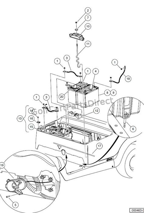 Club Car Gas Golf Cart Parts Diagram