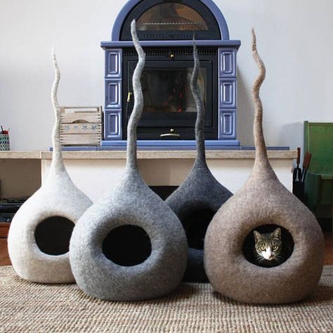 11 Cat Beds So Cool You'll Wish You Could Curl Up in Them Cat Window Hammock, Gothic Cat, Cat Ladder, Cardboard Cat House, Cat Castle, Cat Window Perch, Mercerized Cotton Yarn, Pet Steps, Cat Window