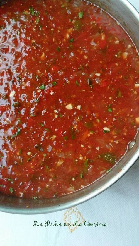 Salsa Picante~ Cooked Tomato Salsa - La Piña en la Cocina Picante Sauce Recipe, Southwestern Food, Mexican Salsa Recipes, Easy Homemade Salsa, Latino Food, Easy Salsa Recipe, Picante Sauce, Salsa Guacamole, Fresh Tomato Recipes