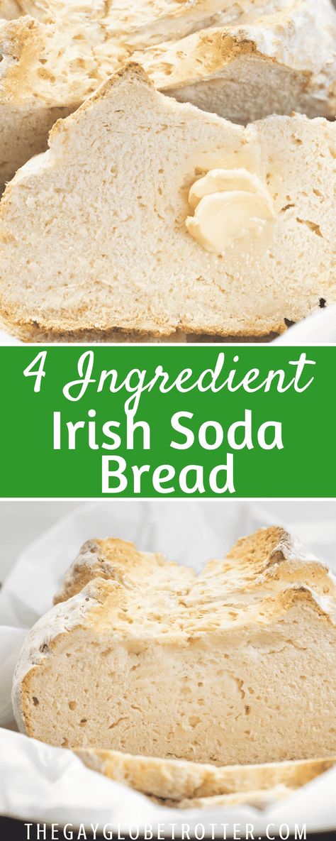 Irish Soda Bread No Raisins, Irish Soda Bread Easy No Buttermilk, Irish Soda Bread Without Raisins, Irish Breads Traditional, Sprite Bread Recipe, Simple Irish Soda Bread, Quick Irish Soda Bread, Buttermilk Soda Bread, Easy Soda Bread Recipe No Buttermilk