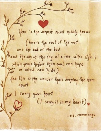 I Carry Your Heart With Me Poem, Ee Cummings I Carry Your Heart, I Carry Your Heart In My Heart, I Carry You In My Heart, Ee Cummings I Carry Your Heart Tattoo, E E Cummings I Carry Your Heart, I Carry Your Heart With Me, I Carry Your Heart Tattoo, I Carry Your Heart Poem