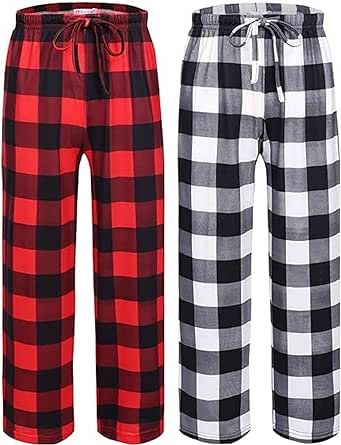 Ekouaer Boys Pajama Pants Long Sleep Pants Soft Elastic Waist Pajama Bottoms Plaid Lounge Pants with 2 Pockets 4-14 Years Boys Pajama Pants, Long Pajama Pants, Pyjama Pants, Sleep Pants, Pj Pants, Boys Pajamas, Pajama Bottoms, Girls Fashion Clothes, Pajama Sets